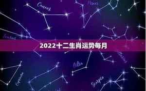 2022年12生肖每月运势