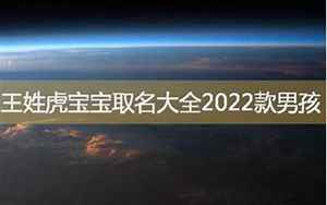 王姓虎宝宝取名大全2022款男孩