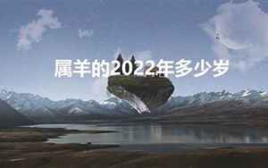 属羊的2022年多少岁