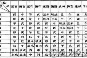 八字里的命格(命里八字格)