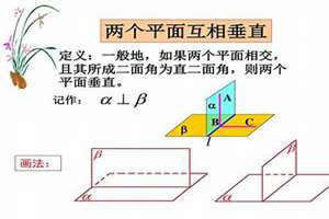 两平面相互垂直的性质定理(两平面相互垂直的)