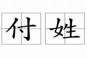 姓付的起名字大全(姓付的起名字)