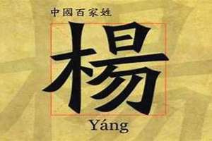 姓杨的起名字(姓杨的起名)