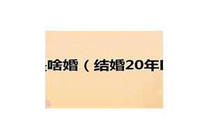 22年是什么婚姻纪念日(22年是什么婚姻)