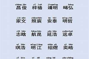 书字起名字男孩子(书字起名字男孩)