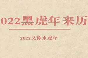 2022年水虎年取名字(2022年水虎年)