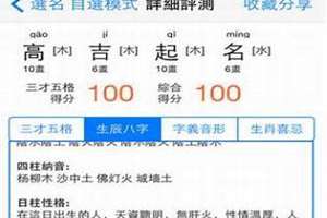 宝宝起名打分测试100分取名测试(宝宝起名得分)