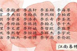 姓李孩子起名字用聪字(姓李孩子起名)