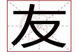 友字起名寓意(友字起名)