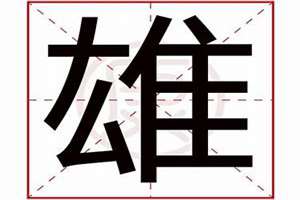 与雄字搭配起名字大全(与雄字搭配起名字)