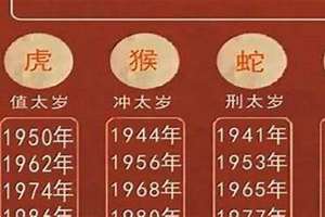 2025年犯太岁的生肖