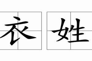 衣姓起名字(衣姓起名)