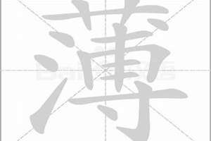 薄字起名字(薄字起名)