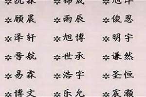 谢起名字男宝(谢起名字)