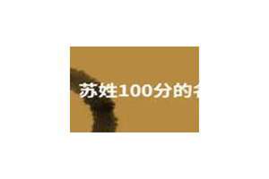 苏姓起名100分男孩2024年(苏姓起名100分)