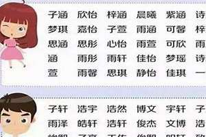 男孩姓名取什么名字最好(男孩姓名)