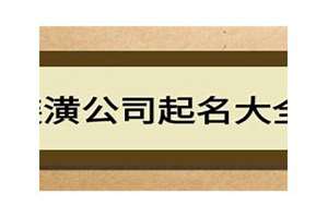 装潢公司起名字大全免费取名(装潢起名)