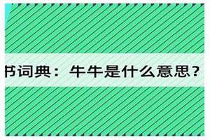 牛牛立了怎么办(男生说的牛牛是什么意思)