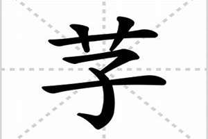 芓字怎么读音是什么意思(芓字怎么读)