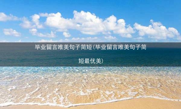 毕业留言唯美句子简短(毕业留言唯美句子简短最优美)