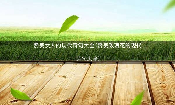 赞美女人的现代诗句大全(赞美玫瑰花的现代诗句大全)